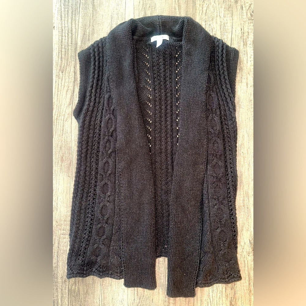 NWOT Dress Barn Dark Gray Sweater Vest Size Medium